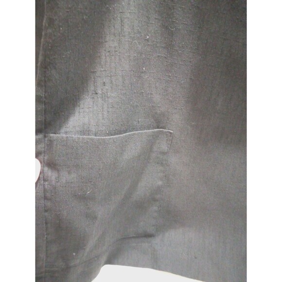 Main Street Classics Vtg Black Jacket Pockets Early 80s One Button Shoulder Pads - Picture 6 of 11